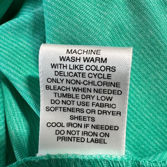 Roundtree & Yorke Men's Performance Polo Shirt Size XL Green Stretch - Picture 5 of 5